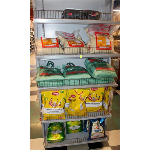 LARGE LOT OF BOILED RICE, & MASOORI RICE ETC