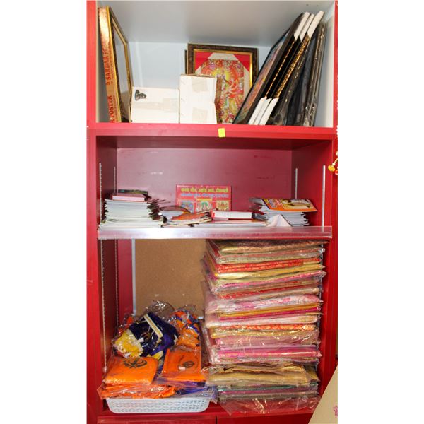 LARGE LOT OF RELIGIUOS PICTURES & TABLECLOTHS