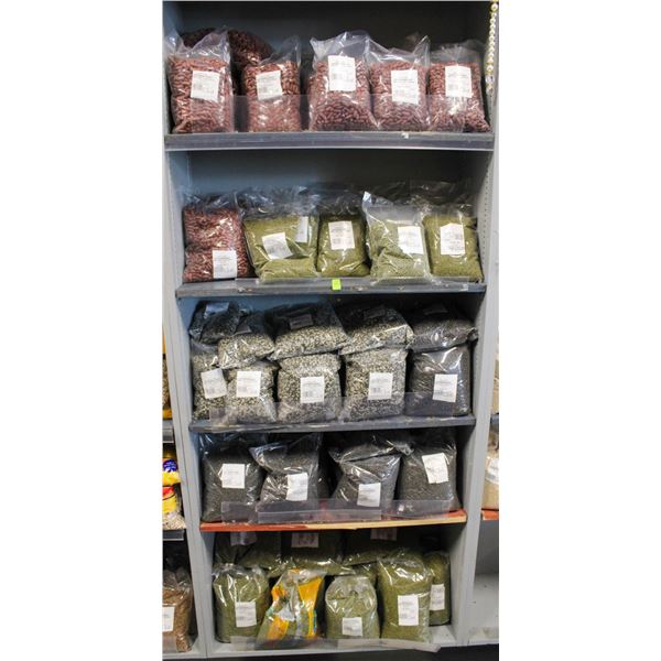 LARGE LOT OF RED KIDNEY BEANS, WHOLE MOONG, ETC