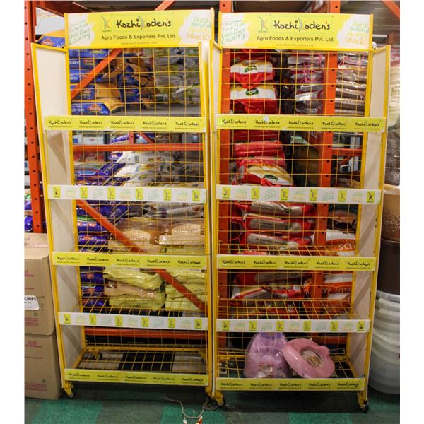 LOT OF 2 SNACK RACKS