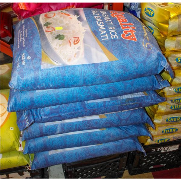 6 40LB BAGS OF QUALITY BASMATI RICE