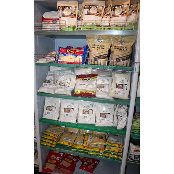 LARGE LOT OF ASSORTED  FLOURS & WHEAT