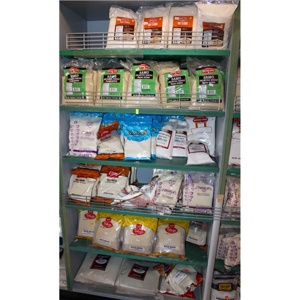 LARGE LOT OF ASSORTED RICE & FLOUR