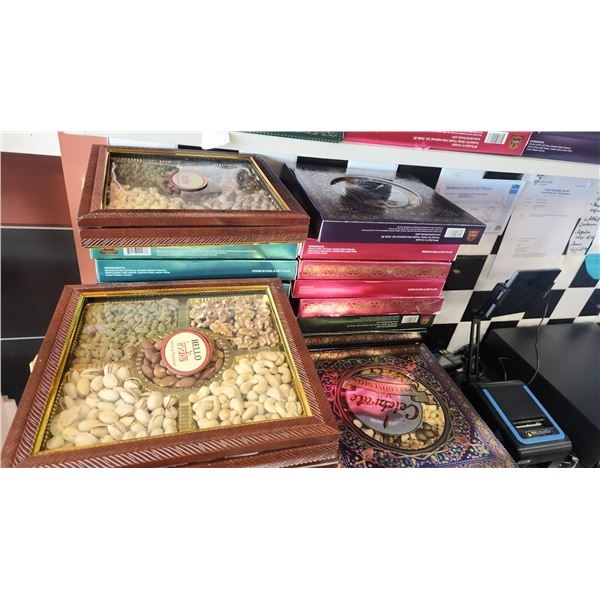 LARGE LOT OF ASSORTED NUTS & DRIED FRUITS