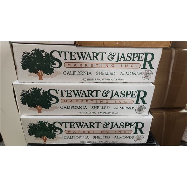 3 CASES OF WHOLE ALMONDS