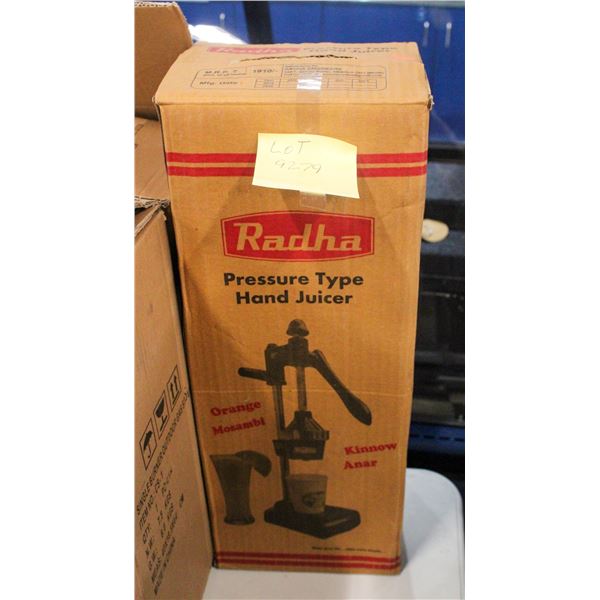 NEW PRESSURE TYPE HAND JUICER