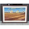 Image 1 : George Buytendorp "Prairie Harvest" Oil Painting - Large Frame approx: 59.25 x 41.5"