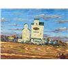 Image 4 : George Buytendorp "Prairie Harvest" Oil Painting - Large Frame approx: 59.25 x 41.5"