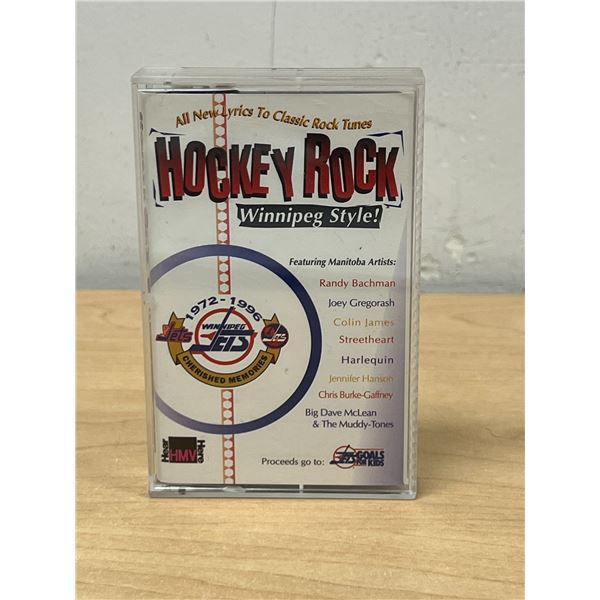 Hockey Rock Winnipeg Style! Cassette Tape Manitoba Artists Winnipeg Jets / HMV