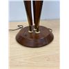 Image 7 : Mid Century Lucite Shade Three Globe Table Lamp - Works, missing one accent piece 25"T 14"W