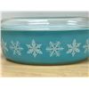 Image 2 : Pyrex Turquoise Blue Snowflake 045 Casserole & Lid 2.5 QT - very nice overall