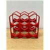 Image 1 : Danish 6 Bottle Wine Rack / Holder - AJ Industri