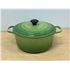 Image 1 : Le Creuset (France) Enamelled Cast Iron Dutch Oven - some use Approx: 11.25"W 5"T