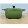 Image 2 : Le Creuset (France) Enamelled Cast Iron Dutch Oven - some use Approx: 11.25"W 5"T