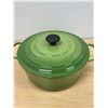 Image 3 : Le Creuset (France) Enamelled Cast Iron Dutch Oven - some use Approx: 11.25"W 5"T