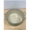 Image 4 : Le Creuset (France) Enamelled Cast Iron Dutch Oven - some use Approx: 11.25"W 5"T