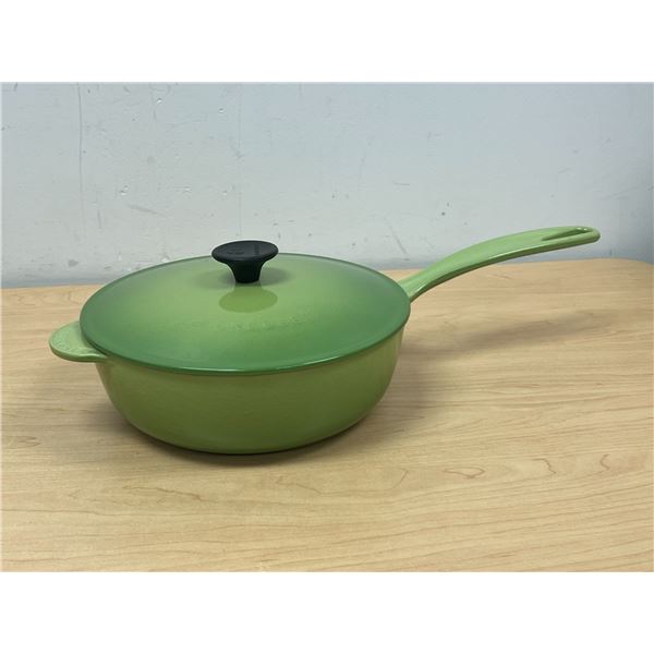 Le Creuset (France) Enamelled Cast Iron Skillet & Lid 2 1/4 Qt. - Looks fairly new