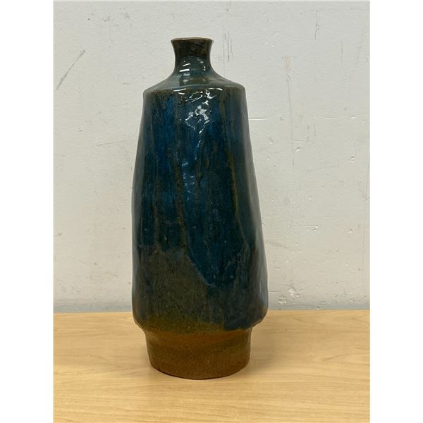 Signed Unusual Studio Art Pottery Vase 10.75" (see all photos)