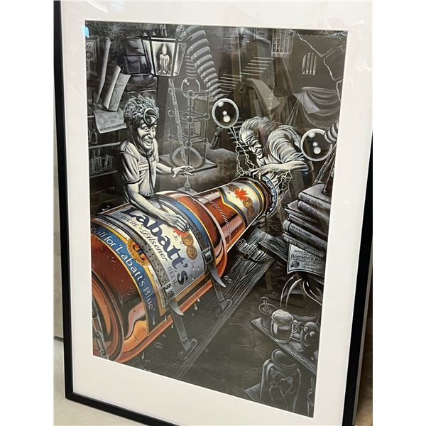Dr. Beerstein Labatt's Beer Framed Poster - Approx: 37x25"