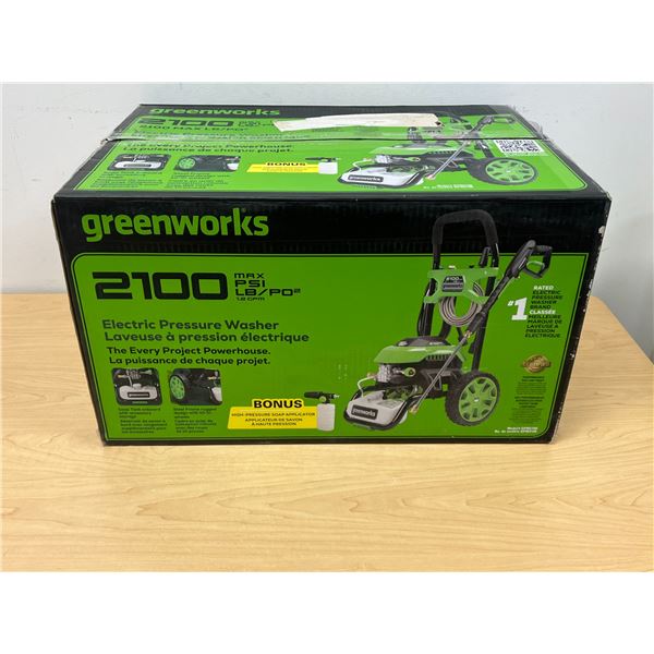 New Greenworks 2100 mas PSI Electric Pressure Washer - see all photos