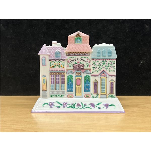 The Lenox Village Fine Porcelain Napkin Holder
