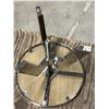 Image 4 : Unusual Metal Base Adjustable Side Table 20"W