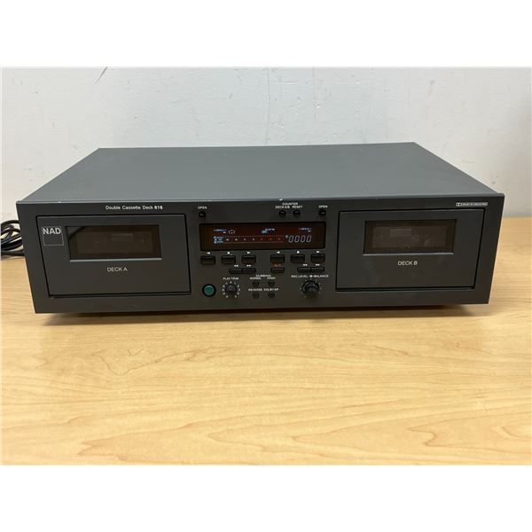 NAD Double Cassette Deck 616 - see all photos, not tested