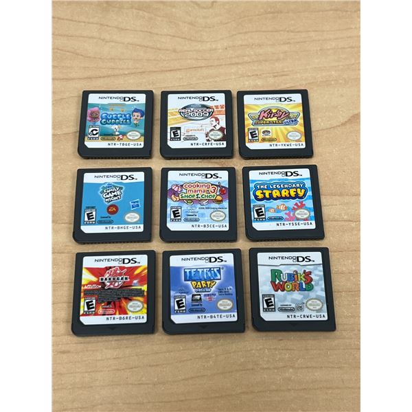 Lot of 9 Nintendo DS Games - see all photos, not tested
