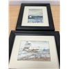 Image 1 : 2 Artist Signed Prairie Scene Framed Art Pieces - Approx: 10.25x12.25"