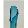 Image 4 : Mid Century Blue Swung Glass Vase 16.5"