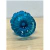 Image 6 : Mid Century Blue Swung Glass Vase 16.5"