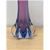 Image 2 : Nice Purple / Blue Art Glass Vase 11.25"