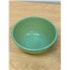 Image 6 : 6" Fire King Jadite Swirl & 7" Pyrex Delphite Blue Mixing bowl - no chips but well used