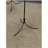 Image 2 : 2 Wrought Iron Floor Candle Holders - Approx: 58.5" tall