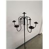 Image 4 : 2 Wrought Iron Floor Candle Holders - Approx: 58.5" tall