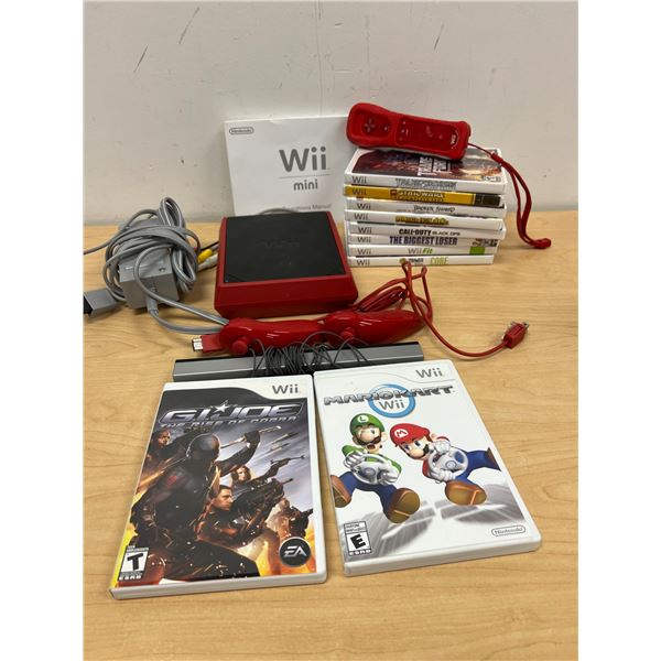 Nintendo Mini Wii Bundle - not tested - see all photos for details