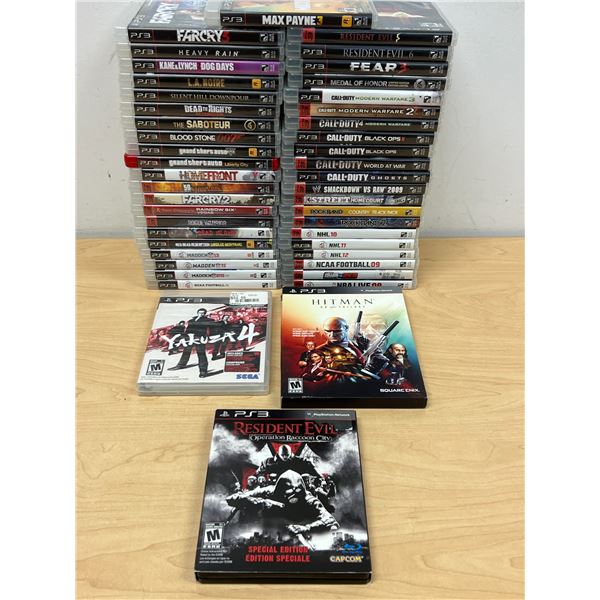 45 PlayStation 3 PS3 Games - see all photos, not tested