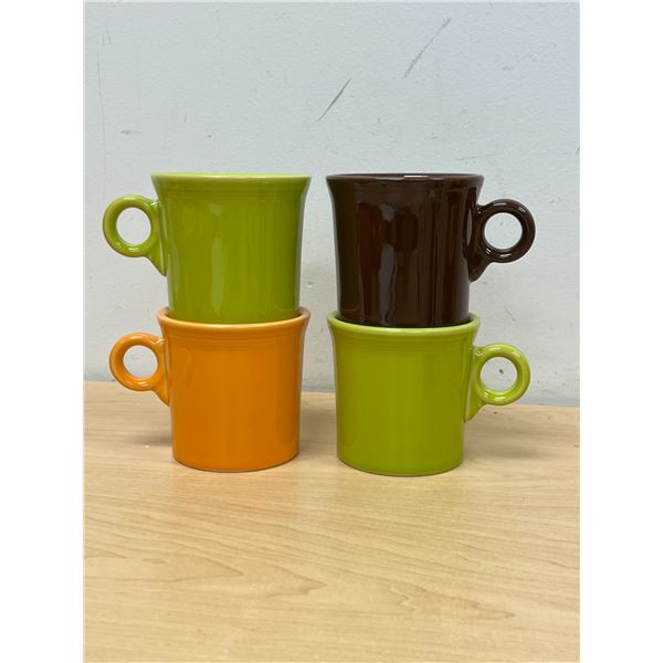 4 Fiesta USA Coffee Mugs