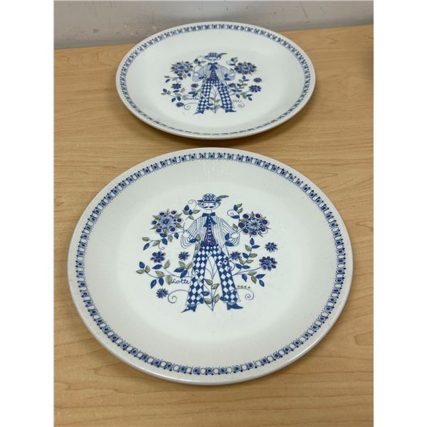 2 MCM Figgjo Flint (Norway) Plates Turi Design Lotte 10.5"