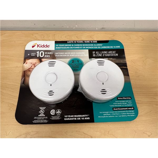 New Sealed Kidde 10-year Smoke & Carbon Monoxide Alarms - see all photos