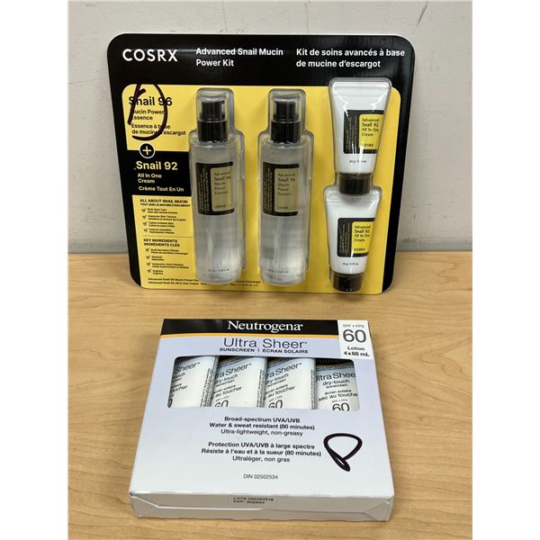New 60 SPF Sunscreen & Snail Mucin Power Kit - see all photos
