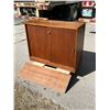 Image 1 : Mid Century Storage Cabinet with Adjustable Shelf - Approx: 37.5x14" & 29"T