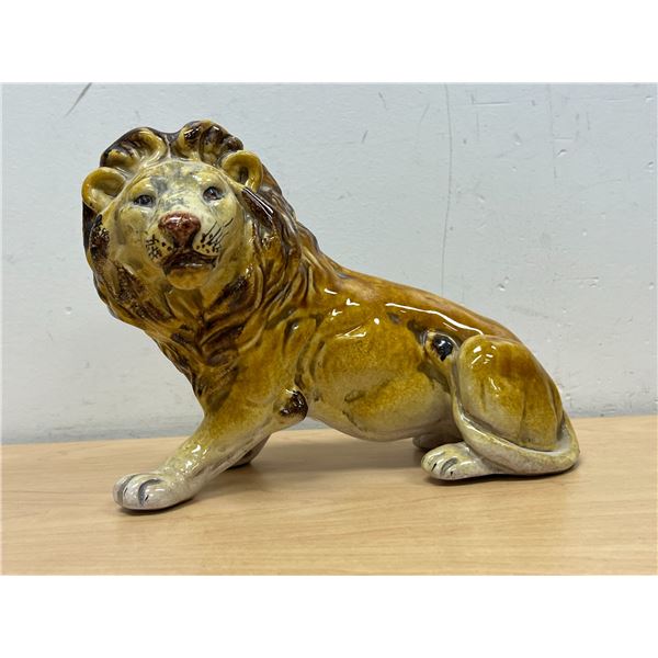 Italian (Terracotta??) Lion Sculpture - Approx: 9"W 6.5"T