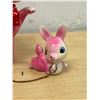 Image 5 : Vintage Rabbit Bunnies Ceramic Figures - tallest 8.5"
