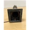 Image 7 : Unusual Cast Metal Figural Table Lamp - Works no shade 24.5" to top of finial