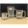 Image 1 : 3 Heavy Thick Glass A&W Root Beer Mugs tallest 6"