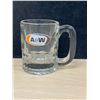 Image 3 : 3 Heavy Thick Glass A&W Root Beer Mugs tallest 6"