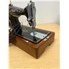 Image 10 : Time Capsule Singer Sewing Machine in Wooden Case with Key