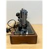 Image 11 : Time Capsule Singer Sewing Machine in Wooden Case with Key