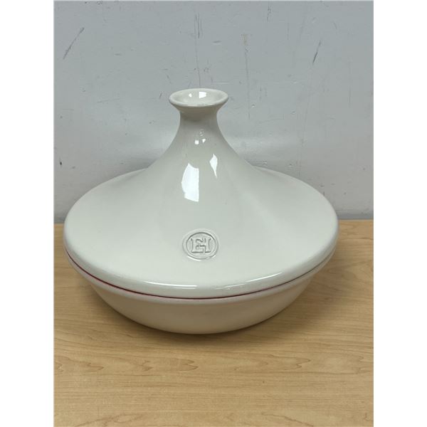 Emile Henry (France) Ceramic Tagine - Approx: 12.75"W 9.25"T some use, see photos